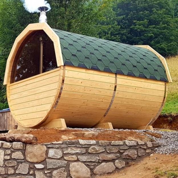 SAUNA BECZKA Z SZATNIĄ 4,0 M x 2,20M