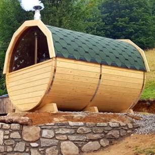 SAUNA BECZKA Z SZATNIĄ 4,0 M x 2,20M