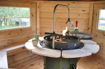Centralnie umieszczony standardowy grill