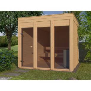 Eko Nowoczesna Sauna 2,4x2,4 m 