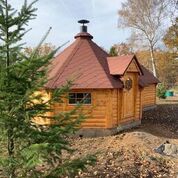 DOMEK SKANDYNAWSKI 16,5 M2 Z PRZEDŁUŻENIEM 2,5 M