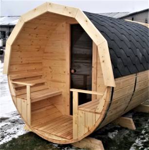 SAUNA BECZKA Z TARASEM 3,0 M x 2,20M
