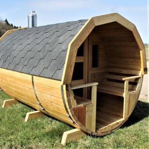 SAUNA BECZKA Z TARASEM 4,0 M x 2,20M