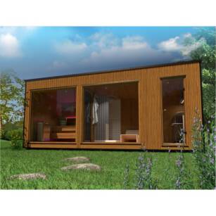 Luksusowa Nowoczesna Sauna 2,3x5,9 m